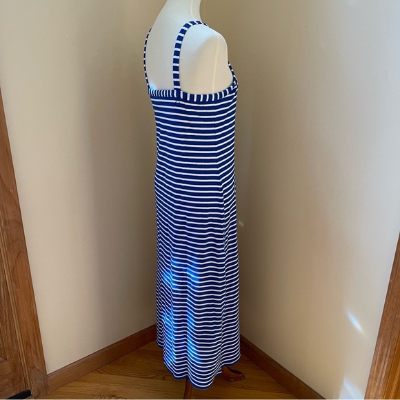 LOFT Stripe Ribbed Bra Maxi Dress - Picture 7 of 8